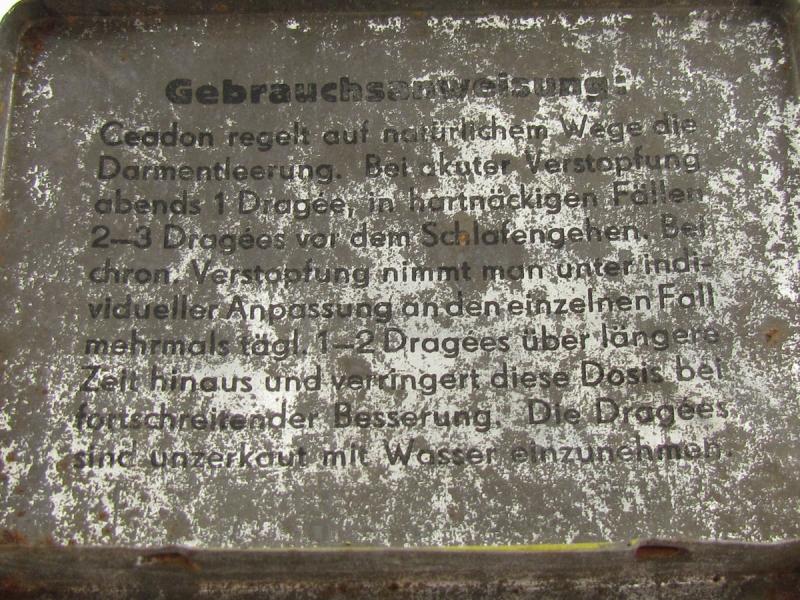 Original D.R.P. Ceadon Laxative Tin