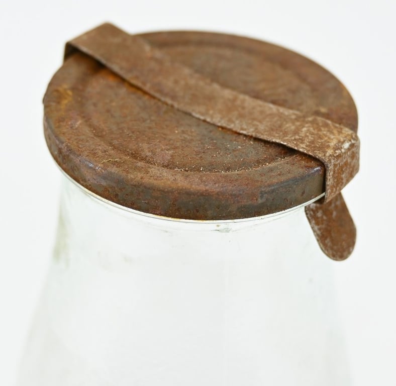 German Third Reich Food Preserve Bottle with Cover