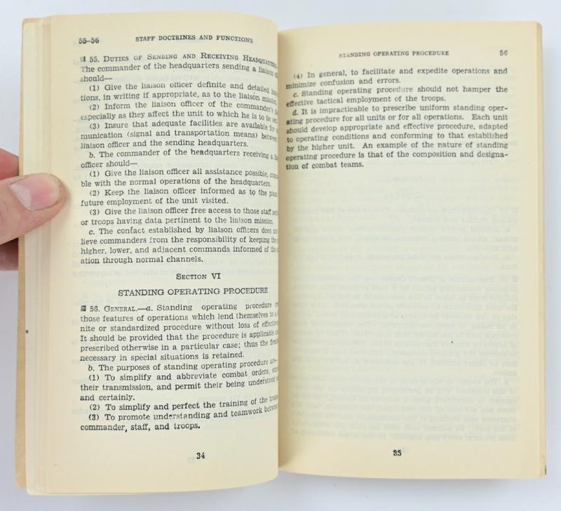 US WW2 Staff Officer Field Manual FM 101-5
