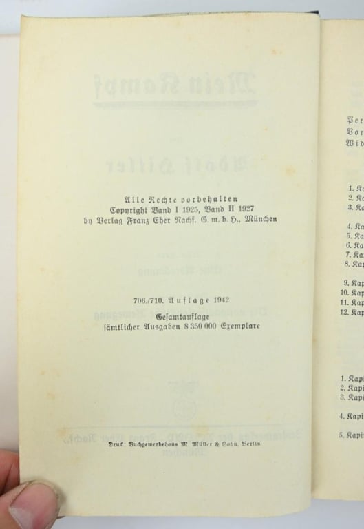 German Adolf Hitler Mein Kampf Book 1942