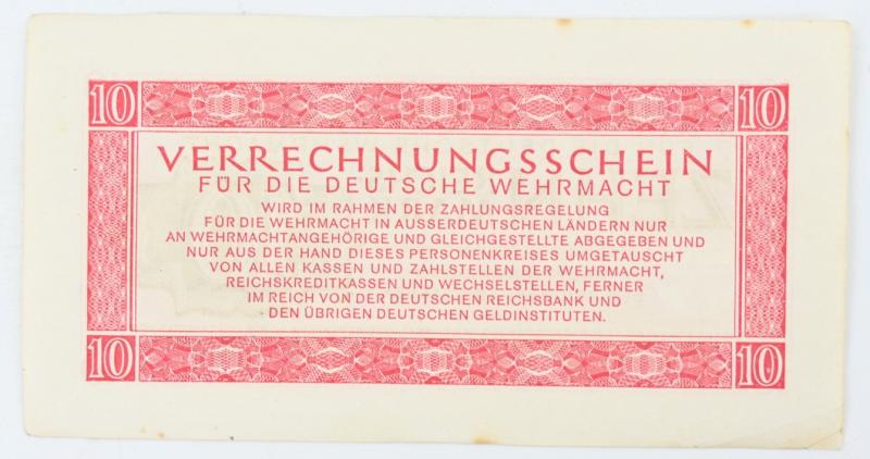 German Wehrmacht Banknote 10RM