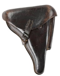 German WH Brown Hardshell P08 Holster 1940