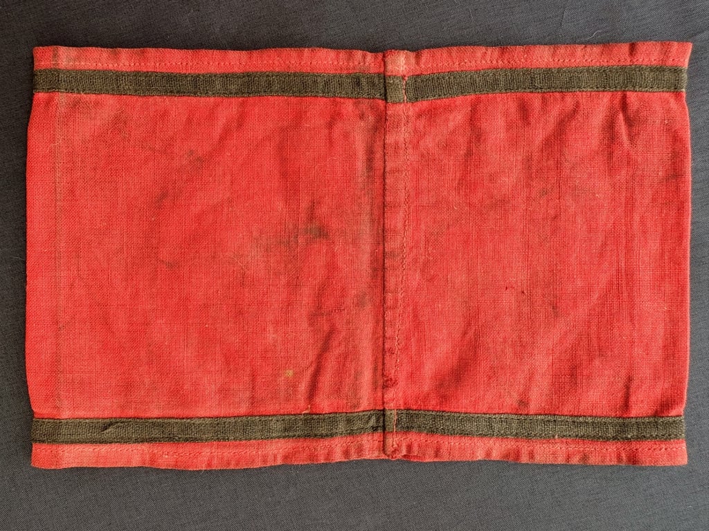 RARE GERMAN WWII ALLGEMEINE SS EARLY EXAMPLE COTTON ARMBAND PRE 1933.