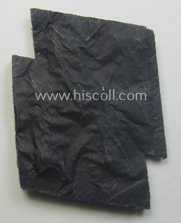 Hand-embroidered - and never tunic-attached! - 'SS o. Schutzpolizei'-related officers-pattern, breast-runes (ie. 'SS-Runen Brustabzeichen für Offiziere der Schutzpolizei')