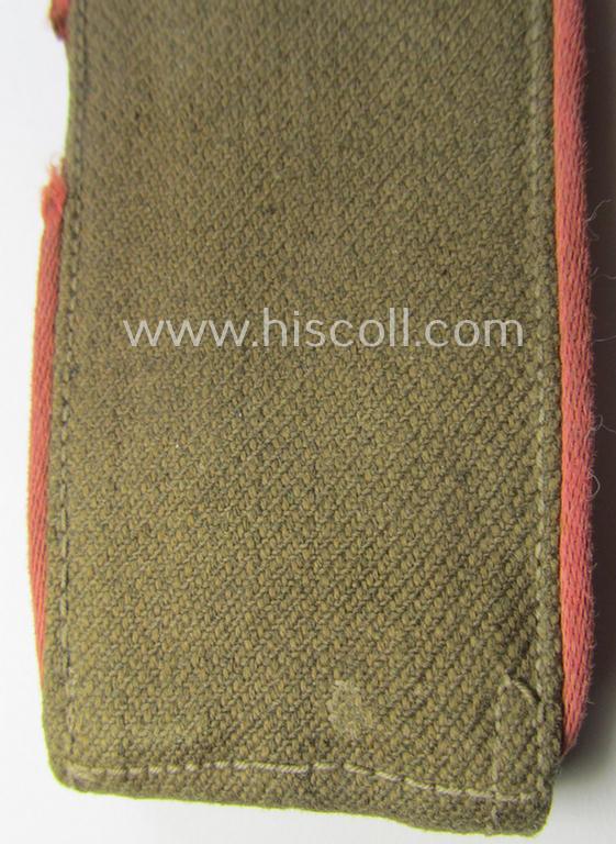 Single, WH (Heeres) 'tropical' EM-type shoulderstrap: 'Soldat der Panzer-Truppen'