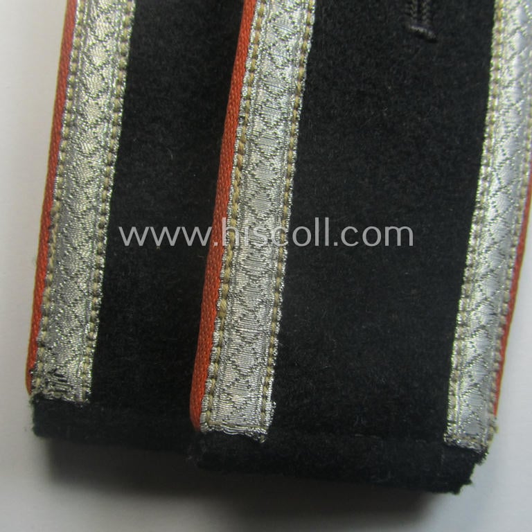 Pair of Waffen-SS, NCO-type shoulderstraps as was intended for usage by an: 'Unterscharführer' who served within the: 'Waffen-SS Feldgendarmerie-Trpn.'