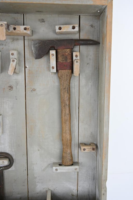 German Luftschutz-Raum Escape Set in Frame