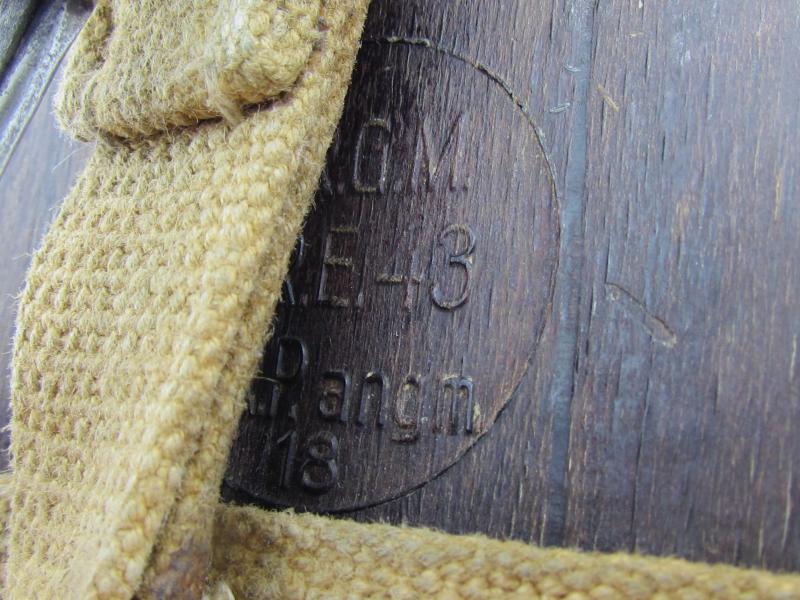 Wehrmacht  'Coconut' M31 Canteen and Cup 'H.R.E.43'