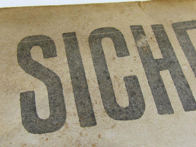 Original WWII German SS “SICHERGESTELLT” Notice – South Russia Command