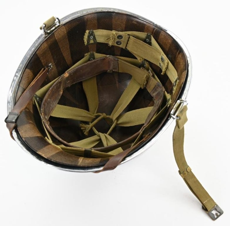 US WW2 Chromed Swivel Bale Helmet 'Schlueter'