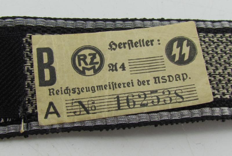 Waffen SS-Standarte ‘Deutschland’ Officers Cufftitle with RZM Tag...Mint