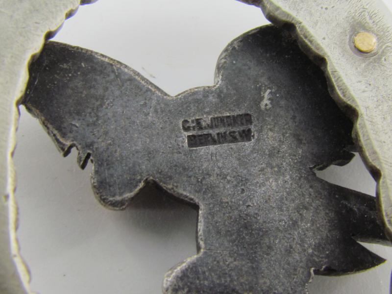 Luftwaffe Observer Badge 'CE Juncker'