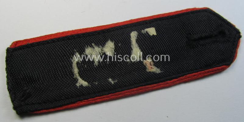 Single - and clearly worn - bright-red-piped so-called: 'Allgemeine-HJ'-shoulderstrap as intended for a: 'HJ-Junge' who served within the 'Bann 160' (160 = 'Bann Bonn' situated in the 'Gebiet West Mittelrhein')