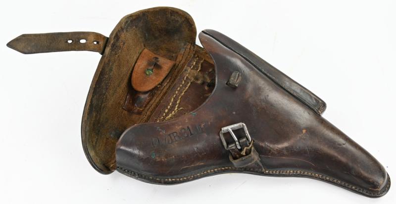 German WW1 P08 Hardshell Pistol Holster 10./I.R. 21