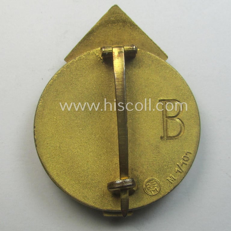 Stunning - and scarcely encountered! - 'Feinzink'-based, 'HJ'-related so-called: 'HJ-Führer-Sportabzeichen' being a maker- (ie. 'RzM M/101' ie.: 'G. Brehmer'-) marked, example that comes in a hardly used- nor worn, condition