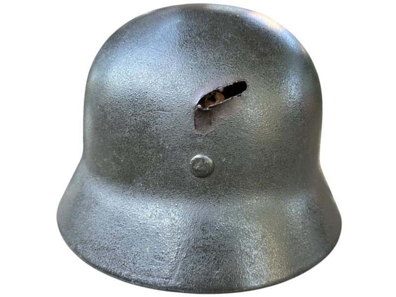 Q64 Polizei Double Decal Helmet '' Battle-Damage ''