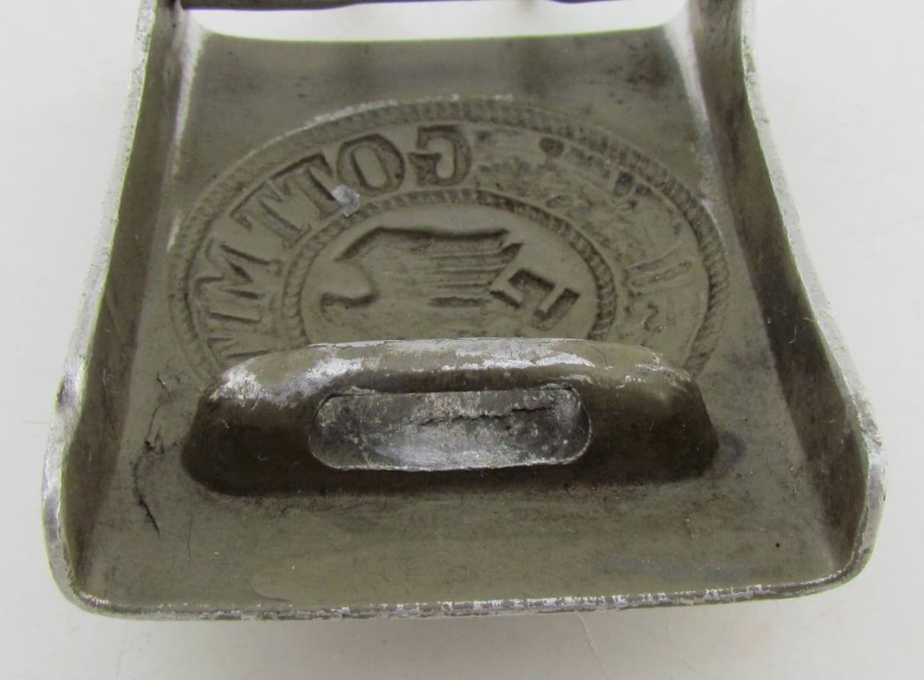 Wehrmacht (Heer) Aluminum Belt Buckle (Green)