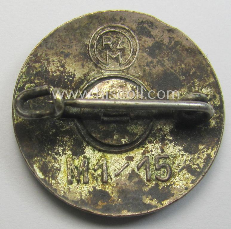 'N.S.D.A.P. - Parteiabzeichen' showing the makers'-designation: 'RzM' and/or: 'M1/15'