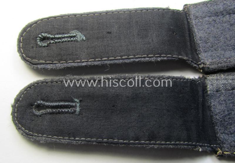 Neat - and fully matching! - pair of WH (Luftwaffe), NCO-type shoulderstraps as was intended for usage by an: 'Unteroffizier eines Bau- o. Pioniere-Abteilungs o. Regiments'