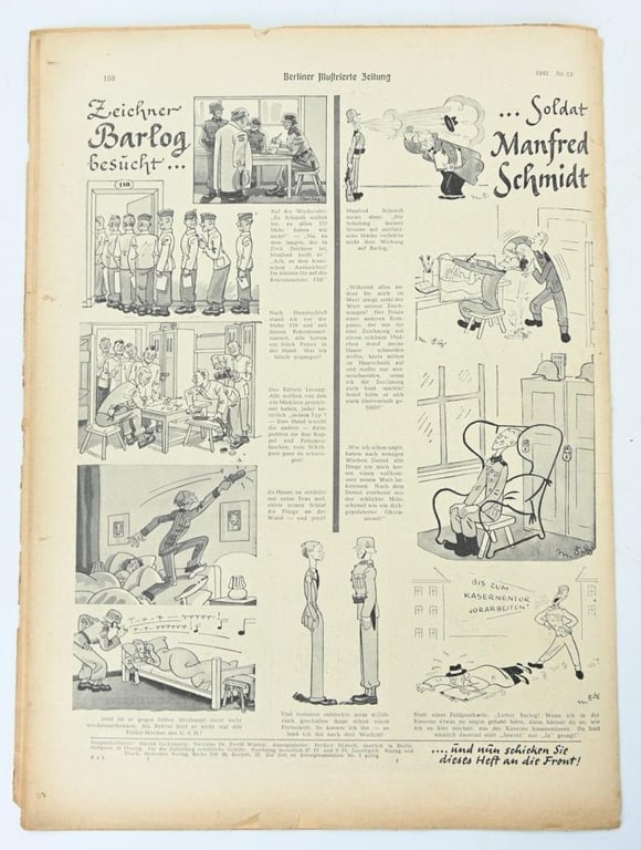 German Berliner Illustrierte Zeitung Newspaper 1942