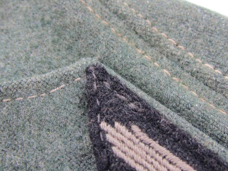 Early SS-VT Infantry Pipped EM’S Overseas Cap