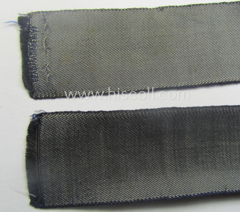 Attractive - and actually very scarcely encountered! - example of a darker-blue-coloured (and female-related!) TeNo-cuff-title (ie. 'Ärmelstreifen') entitled: 'Technische Assistentin' being an example as was woven in the neat 'BeVo'-weave patte...