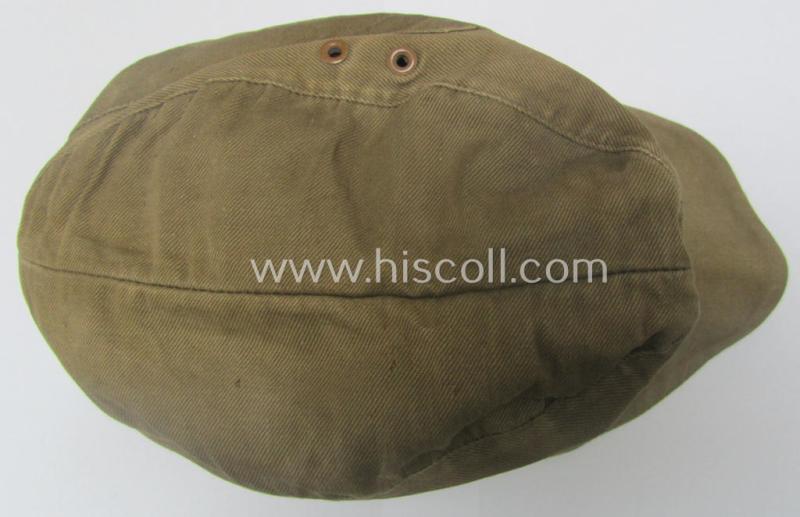 WH (Heeres), 'M41-pattern', tropical-issued field-cap (ie.: 'Tropen-Einheitsfeldmütze') being an (approx.) 57-cms.-sized example that is neatly maker- (ie. 'RbN. nr.'-) marked and that comes in a moderately worn- ie. used, condition