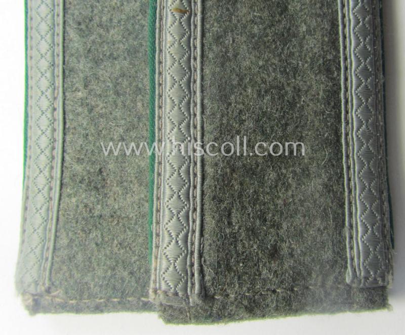 Pair of WH (Heeres) NCO-type (ie. 'M40- o. M43'-pattern) shoulderstraps: 'Unteroffizier eines Gebirgsjäger- o. Jäger-Rgts.'