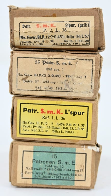 German WH Carton Ammo Boxes Set