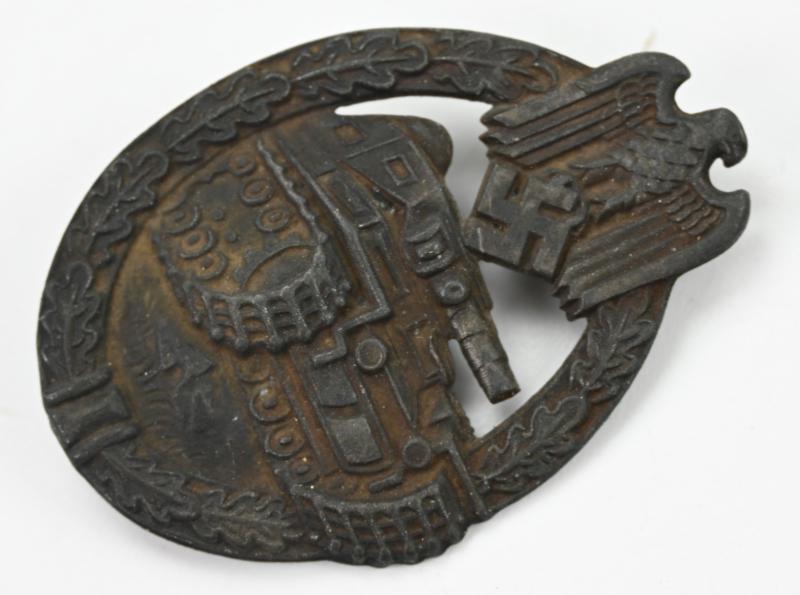 German Panzer Assault Badge in Silver 'Wiedmann'