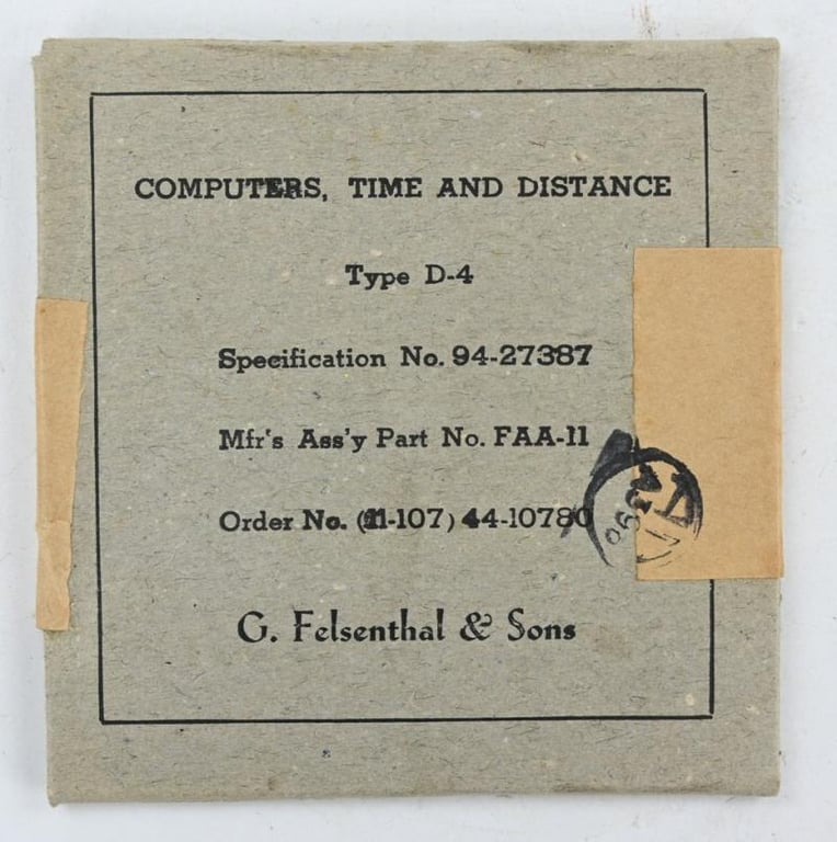 USAAF WW2 Time and Distance Computer Type D-4