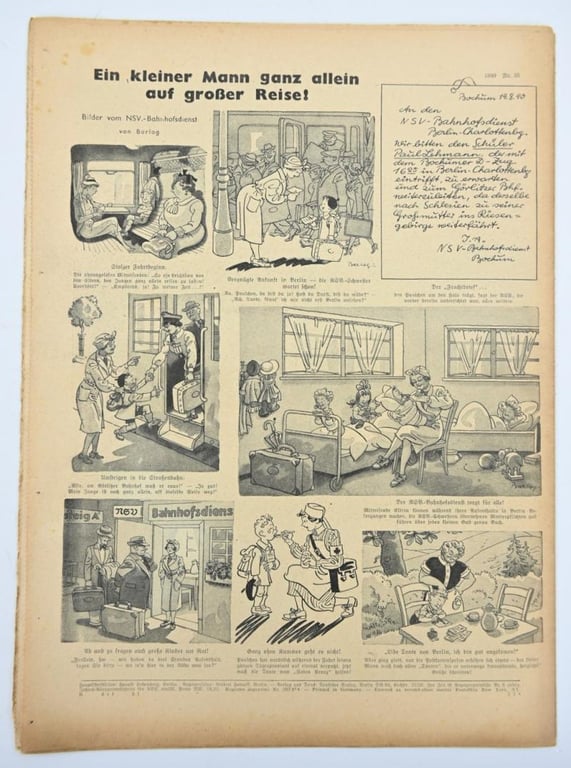 German Berliner Illustrierte Zeitung Newspaper August 1940