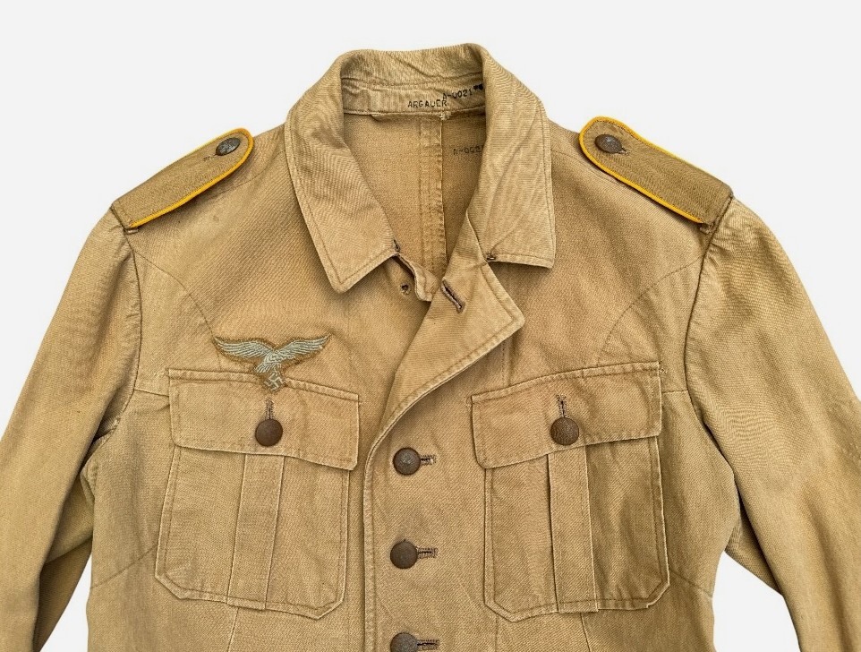 Luftwaffe Tropical Field Tunic (Tropenrock) – Early Pattern, Flieger/Fallschirmjäger