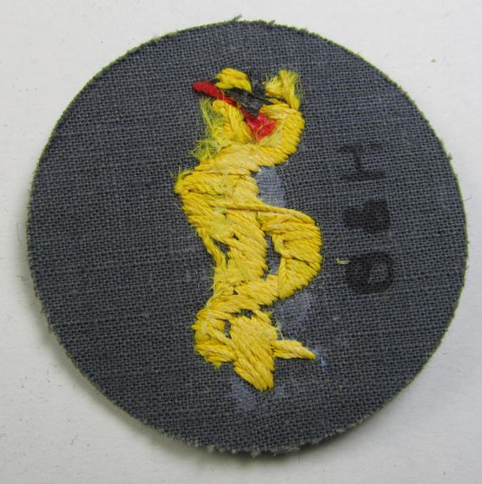 WH (Heeres) so-called trade- and/or special-career insignia (or: 'Heeres-Tätigkeits- abzeichen') as was intended for: 'Sanitätspersonal' (or medical orderlies- ie. staff)