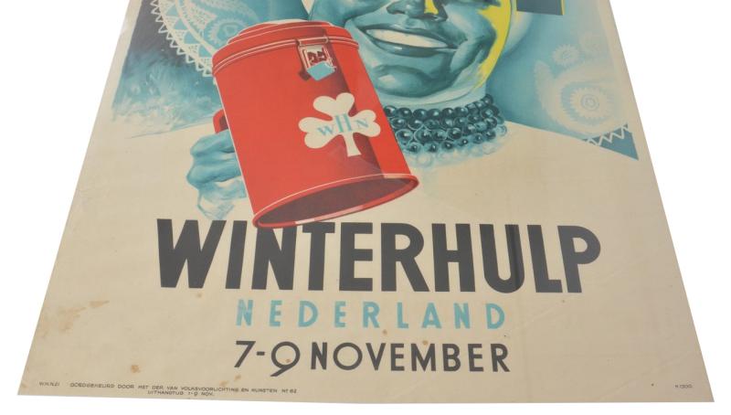German Dutch 'Winterhulp' Poster 1944