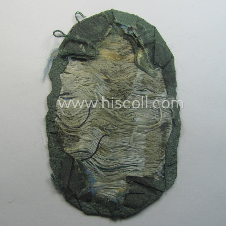 Superb - truly used- and/or worn! - 'BeVo'-type armshield (of the first pattern!) entitled: 'Biz Alla Bilen - Turkistan' (as intended for a volunteer who served within the: 'Deutsche Wehrmacht' ie. within the: 'Turkistanisches Legion')