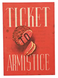 Japanese WW2 Propaganda Leaflet "Ticket to Armistice'