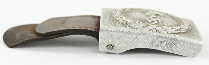 German LW Crankshaft Beltbuckle with Tab 'Otto Oberstein' 1935