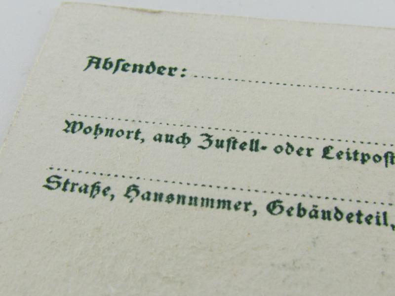 Postcard : 'Wir danken unserm Führer'