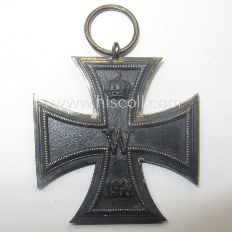 WWI-period: 'Eisernes Kreuz II. Klasse' being a typical maker- (ie. 'E.'- or evt. 'F.'-) marked example