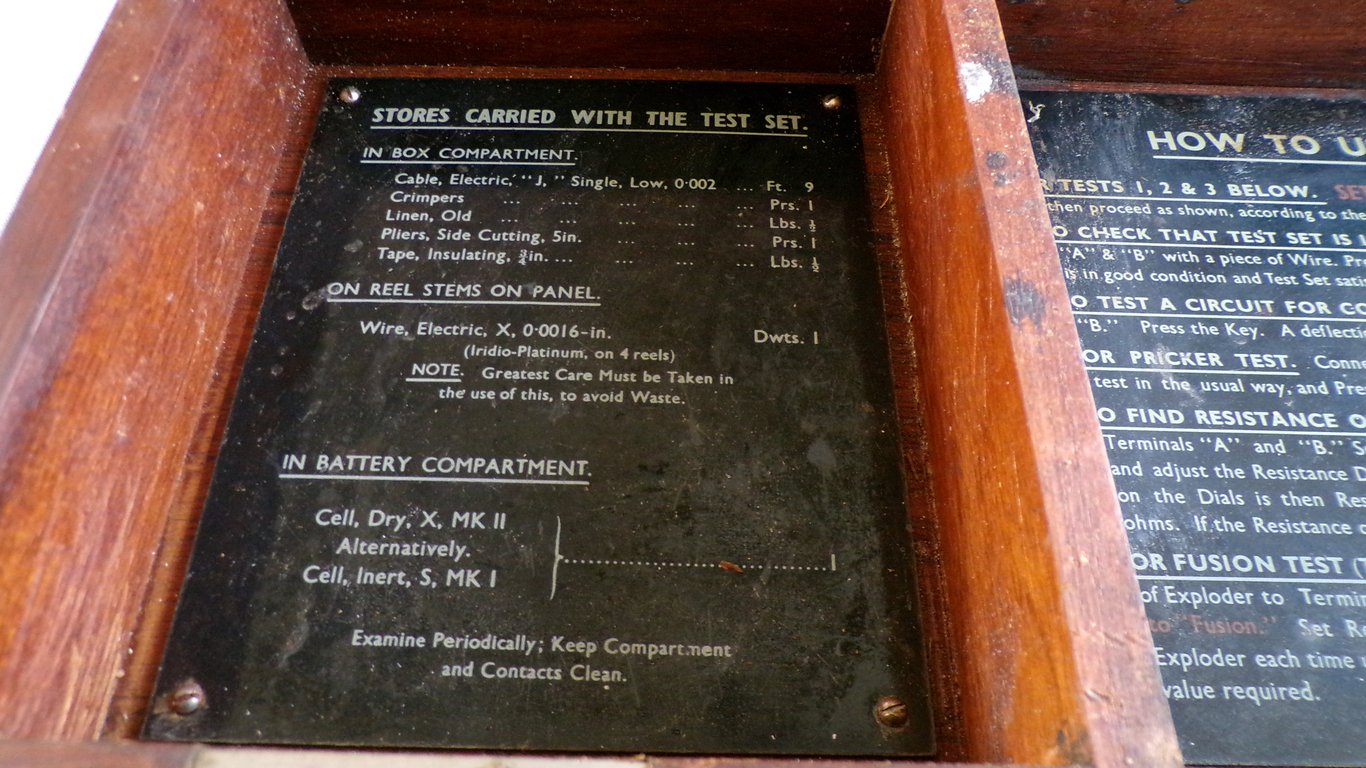 Royal Engineers Mark I Demolition Test Set