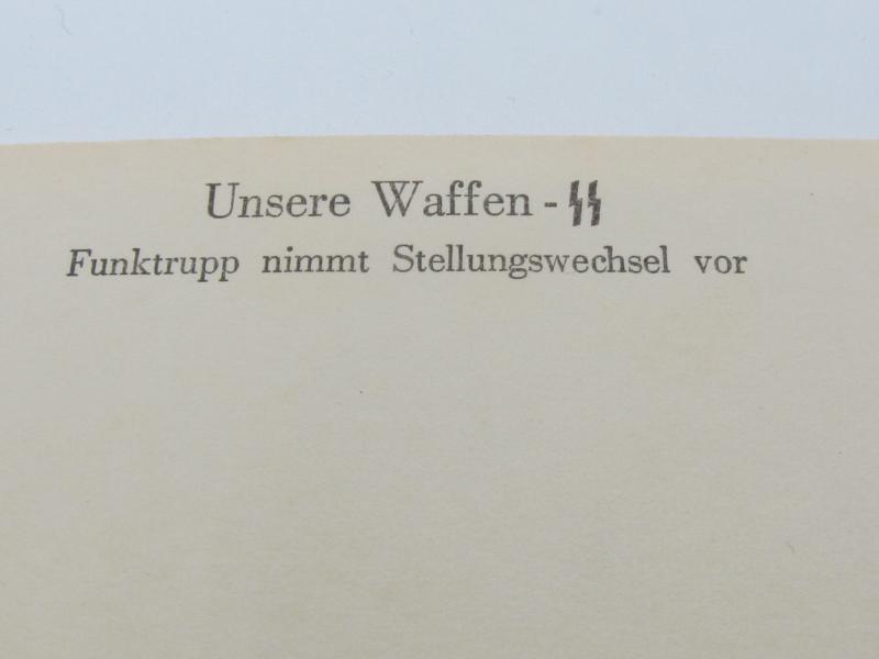 Postcard : Unsere Waffen-SS