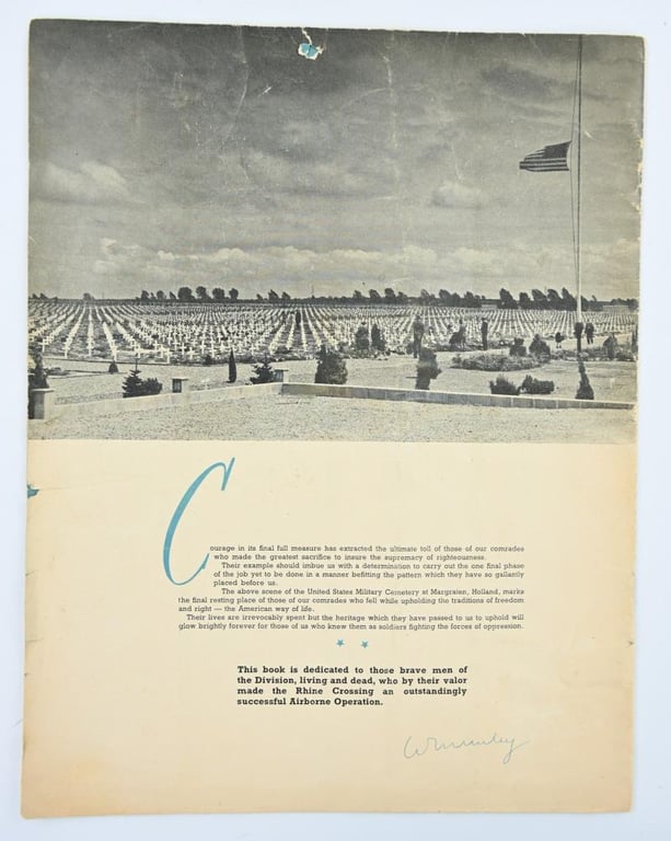 US WW2 17th Airborne Division Booklet