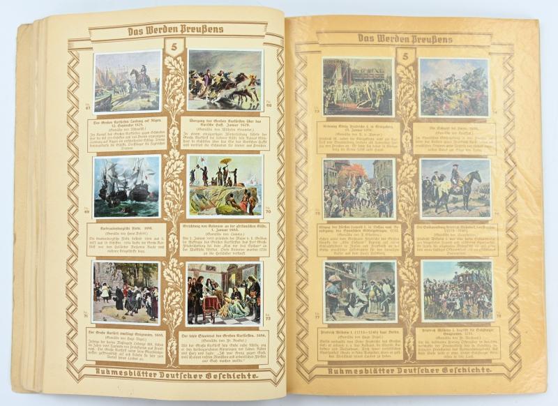 German Third Reich CigaretAlbum 'Ruhmesblätter Deutscher Geschichte'