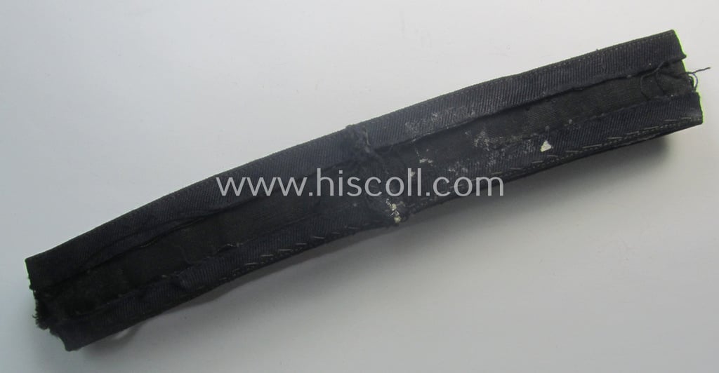 Stunning - and very rarely encountered! - example of a hand-embroidered BDM- (ie. 'Bund deutscher Mädel') officers'-pattern cuff-title (ie. 'Ärmelstreifen für Führerinnen der Bund deutscher Mädel') entitled: 'Südost-Niederdonau'