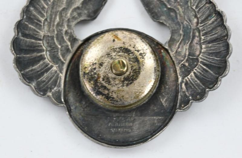 US WW2 Sterling Enamel Officer Civil Air Pilot Cap Wing