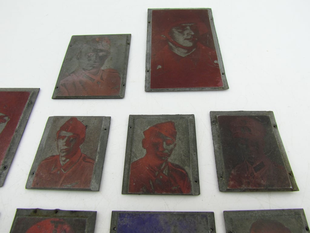 24x Original German Newspaper Photo “Druckplatte” (printing plate)