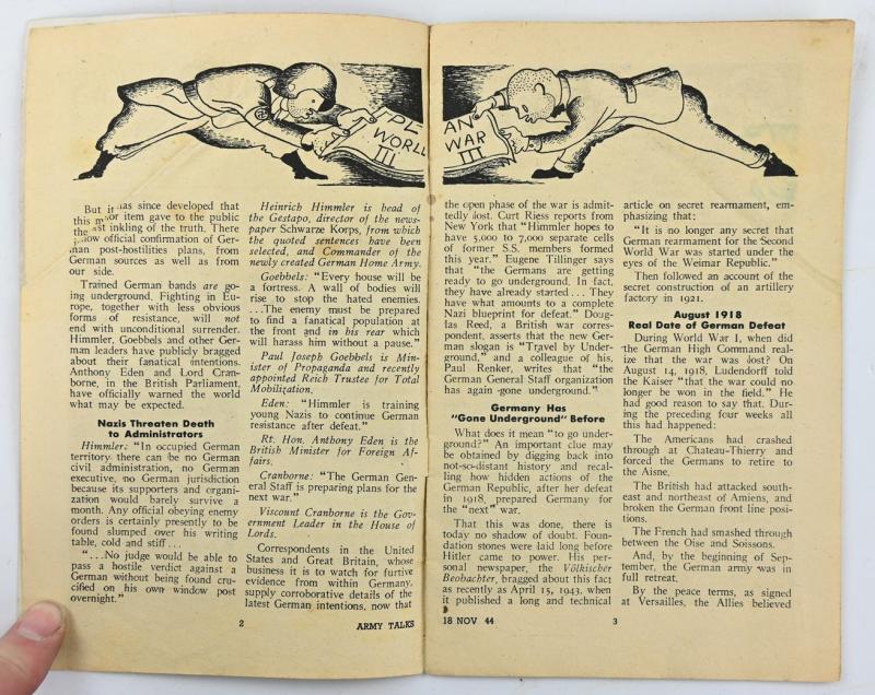 US WW2 Army Talks Booklet Nov.18, 1944
