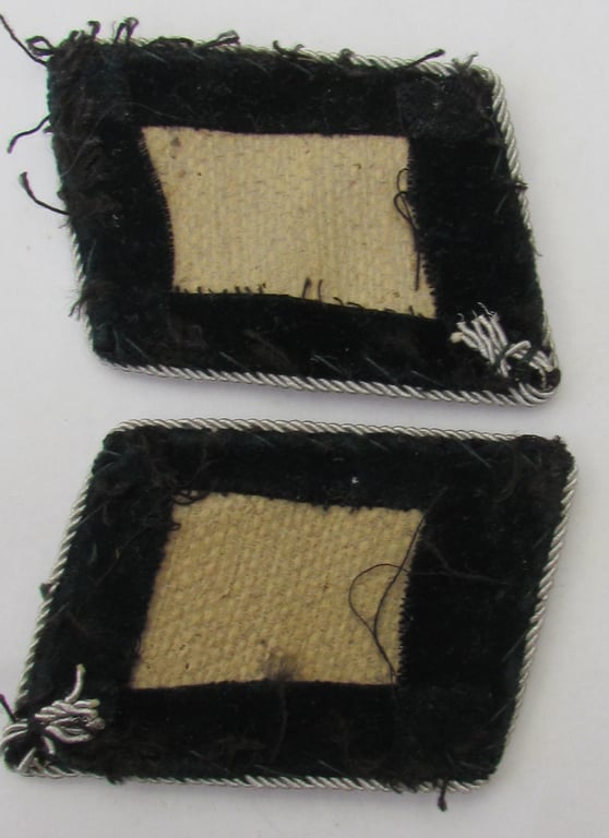 Rare Heer / Luftwaffe Forestry Service Forstamtmann / Forstmeister Collar Tabs – Black Velvet
