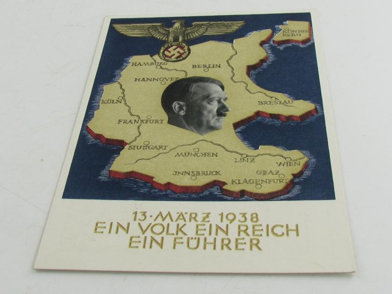 Postcard : 13 März 1938 - Anschluss Austria'